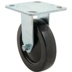 image of AllPoints 2341030 Rigid Plate Caster, 5" Wheel, 3x3 Centers, No Brake, Heavy‑Duty Restaurant Part