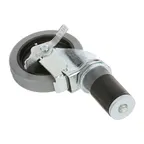 image of AllPoints 262393 Swivel Stem Caster 4" Dia 15/16" Stem Brake 200‑249 lb Capacity Fits 1‑5/8" OD Tubing