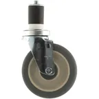 image of AllPoints 262410 Swivel Stem Caster, 5" Diameter, 1-5/8" Tubing, Polyurethane, 300‑399 lb, No Brake