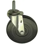 image of AllPoints 262420 Swivel Caster 5" Diameter 1‑1/2" Stem 7/6‑14 Thread 230 lb Capacity Non‑Marking Wheel
