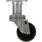 image of AllPoints 263112 Heavy‑Duty Plate Caster, 4" Mounting Plate, Steel, No‑Brake Design, Single Unit