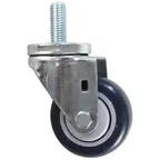 image of AllPoints 265752 Swivel Stem Caster, 3" Diameter, 250‑299 lb Capacity, Polyurethane, No Brake