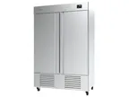 image of Infrico USA IRR-AN49_4 49" 2-Solid Door Reach-In Refrigerator, 49 cu. ft., Bottom Mounted