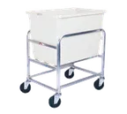 image of Winholt 30-6-A-WH NSF Aluminum Base Bulk Mover with 6 Bushel White Tub