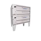 image of Bakers Pride 3152 57" Double Deck Gas Pizza Oven