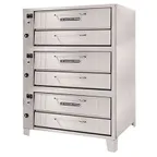 image of Bakers Pride 3153 57" Triple Deck Gas Pizza Oven