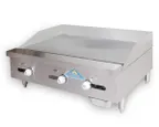 image of Comstock-Castle 3236TG 36" Countertop Gas Griddle with Thermostat / Solid State Controls, 75.000 BTU