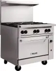 image of Vulcan 36S-6BP 36" LP Gas Endurance Restaurant Range w/ (6) Burners, (1) Standard Oven, 215.000 BTU