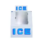 image of Polar Temp 380CW 48" Outdoor Ice Merchandiser w/ Solid Door, Cold Wall, 38 cu. ft.
