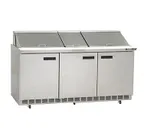 image of Delfield 4472NP-30M 72" Mega Top Sandwich / Salad Prep Table w/ 3 Doors, 30 Pans