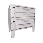 image of Bakers Pride 452 66" Gas Pizza Deck Oven, Double Deck