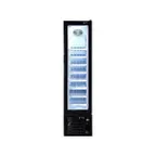 image of Omcan USA 47241 16" 1 Glass Door Freezer Merchandiser in Black, 3.7 cu. ft.