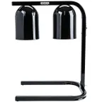 image of Nemco 6000A-2B Heat Lamp, Freestanding, Infrared, Two Bulb, Black Finish