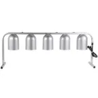 image of Nemco 6008-5 Heat Lamp, Portable Counter Unit, 5 Bulb, 120V/60/1Ph, 1250 Watts