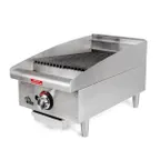 image of Star 6115RCBF 15" Countertop Gas Radiant Charbroiler w/ (1) Burner, 35.000 BTU