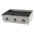 image of Star 6136RCBF 36" Countertop Gas Radiant Charbroiler w/ (3) Burners, 105.000 BTU