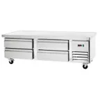 image of Arctic Air ARCB72 74" 4 Drawers Refrigerated Chef Base with Marine Edge Top, 6 Full Size Pans - Open box