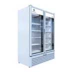 image of Beverage Air MT53-1W 54" White Refrigerated Glass Door Merchandiser - Open box