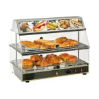 image of Equipex WDL-200 24" Countertop Sodir-Roller Grill Wonder Display Warmer, (2) Shelves, Stainless Steel Construction, 750 Watts - Open box