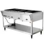 image of Vollrath 38219 76" 5-Well Electric Servewell® SL-Hot Food Table, Stainless Steel Construction - Open box