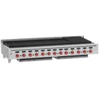 image of Wolf ACB72 72" Countertop Heavy Duty Gas Radiant Charbroiler w/ (13) Burners, 221.000 BTU