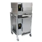 image of AccuTemp E3/E62083E150 DBL 9 Pan Electric Boilerless Convection Steamer, Double Stacked, Plumbed