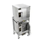 image of AccuTemp E64803E140 DBL Electric Boilerless Convection Steamer w/ 2 Compartments, 12 Pans, 14kw, 480v/3ph