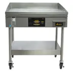 image of AccuTemp EGF2083B4850-S2 48" Countertop Electric Griddle with Stand Base, 48" x 24" Surface, 208v/3ph