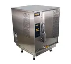 image of AccuTemp P61201E060 6 Pan Countertop LP Gas Convection Steamer, Boilerless, Plumbed, 60.000 BTU