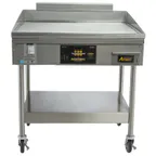 image of AccuTemp PGF1201A2450-S2 24" Floor Model LP Gas Griddle w/ Stand, Digital Controls, 42.300 BTU