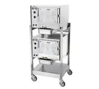 image of AccuTemp S32081D060 DBL Electric Convection Steamer w/ 2 Compartments, Boilerless, Floor