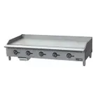 image of Black Diamond BDCTG-60T 60" Countertop Gas Griddle with Thermostatic Controls, 1" Steel Plate, 150.000 BTU