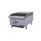image of Black Diamond BDECTC-16/NG 16" Countertop Gas Radiant Charbroiler w/ (1) Burner, 30.000 BTU