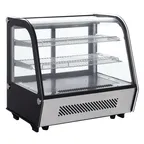 image of Black Diamond BDRCTD-120 28" Full Service Countertop Refrigerated Display Case with Sliding Glass Door, 2 Shelves -  4.2 cu. ft. / 199 w