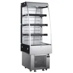 image of Black Diamond  BDVACM-250 24" Vertical Air Curtain Merchandiser, Stainless Steel, 3 Shelves, 8.8 cu. ft.