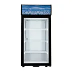 image of Adcraft CDRF-1D/4 19" Countertop Glass Door Refrigerator in Black, 4.2 cu. ft.