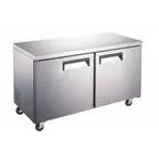 image of Grista GRUCRF-60 60" Two Solid Door Undercounter Refrigerator, 14.2 cu. ft.