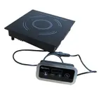 image of Adcraft IND-DR120V Single-Burner Drop-In Induction Cooker w/ Ceramic Glass Surface, RC Box
