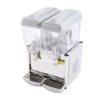 image of Adcraft JD-2 Double 3-Gallon Refrigerated Juice Dispenser w/ Stainless Steel Base, Drip Tray