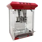 image of Adcraft PCM-8 8-Oz. Popcorn Machine by Admiral Craft w/ 23"W, 3-Switch Operation, Red Top