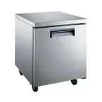 image of U-STAR USUCRF-27 27" 1-Door Undercounter Refrigerator, Stainless Steel, 5.5 cu. ft., Rear Mounted