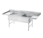 image of Advance Tabco 18-K5-56 Meat & Platter Sink, 3-Compartment