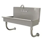 image of Advance Tabco 19-18-1-ADA 40" Wall Mounted Hand Sink without Faucet - 16 gauge