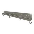 image of Advance Tabco 19-18-120-ADA 120" Wall Mounted Multi-Station Hand Sink without Faucet - 16 gauge
