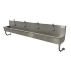 image of Advance Tabco 19-18-80EFADA 80" Wall Mounted Multi-Station Hand Sink with e-Faucet - 16 gauge