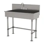 image of Advance Tabco 19-FM-1-ADA-F 40" Freestanding Hand Sink with Wrist Faucet- 16 gauge