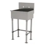 image of Advance Tabco 19-FM-23-F 23" Freestanding One-Station Hand Sink with Faucet- 16 gauge