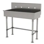 image of Advance Tabco 19-FM-40-ADA 40" Freestanding Multi-Station Hand Sink without Faucet - 16 gauge