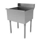 image of Advance Tabco 4-41-24D 24" One Compartment Sink, 24"W x 24"L Bowl Without Drainboards