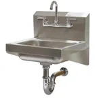 image of Advance Tabco 7-PS-57 17" Wall Mounted Hand Sink with Faucet & P-trap - 20 gauge
